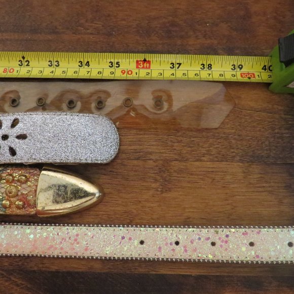 VTG Women's blingy Belt lot - 12 belts - B3 - Picture 8 of 8